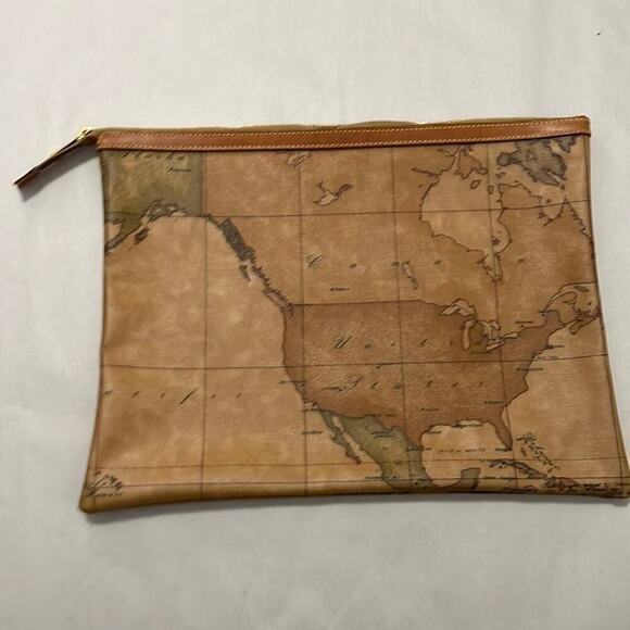 ALVIERO MARTINI GEO‎ CLASSIC CLUTCH LEATHER BAG - Picture 1 of 10